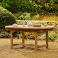 Avon Teak Oval Extending Dining Table