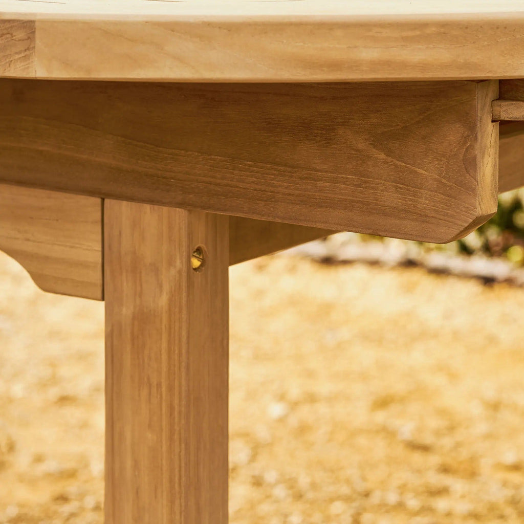 Avon Teak Oval Extending Dining Table